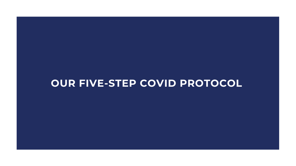 Our Doors Remain Open with Five-Step COVID Protocol